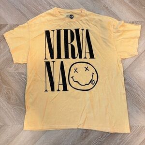 NWOT Nirvana Yellow Graphic T-Shirt
